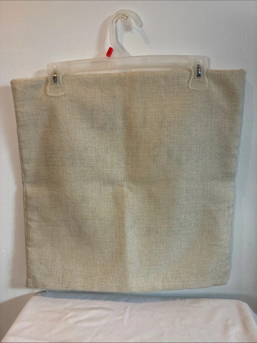 NWOT Beige throw pillow cover 17.5